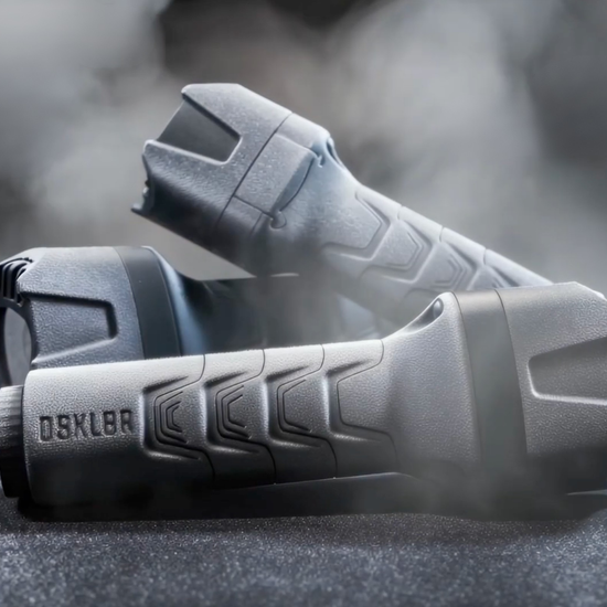 DSKL8R® is a patented tactical non-lethal disruption device engineered to de-escalate confrontations without force.