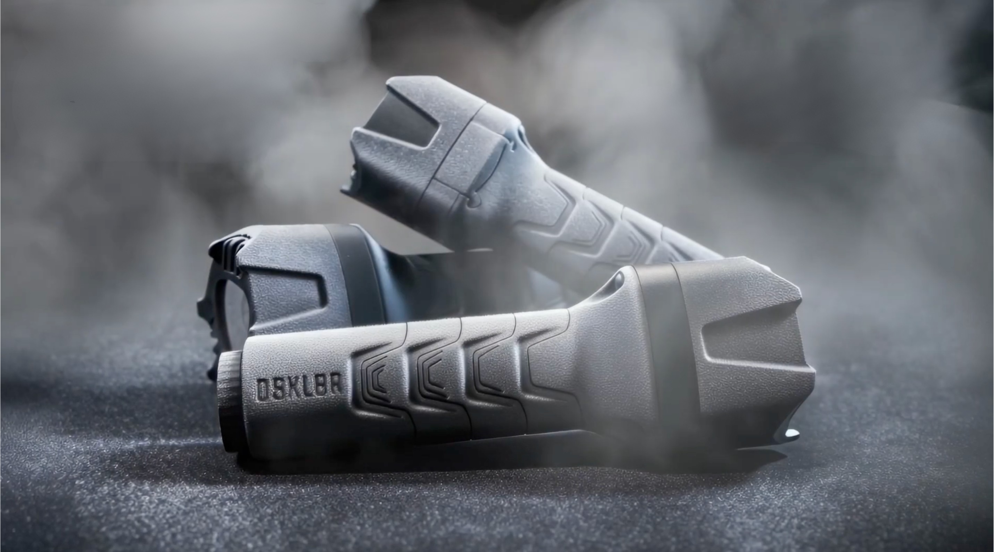 Load video: DSKL8R® is a patented tactical non-lethal disruption device engineered to de-escalate confrontations without force.